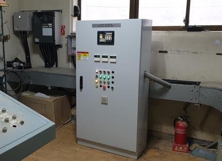Smart Motor Control Panel(무선 원격 및 날씨정보 스케줄 제어) 현장 사진