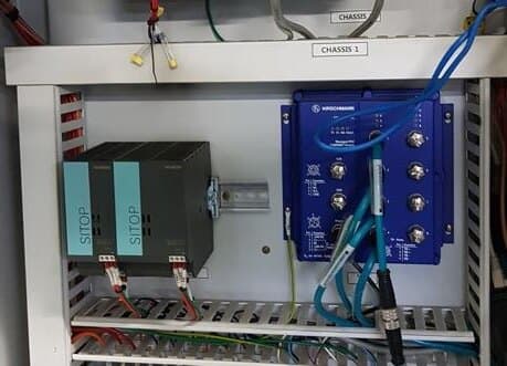 Serial Com → Ethernet System 개조 현장 사진